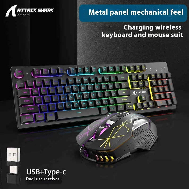 Neu Free Wolf T3 Drahtlose Tastatur Lade Weiß Notebook Gaming Büro Unbegrenzte Dedizierte Tastatur Und Maus Set Urlaub Geschenk