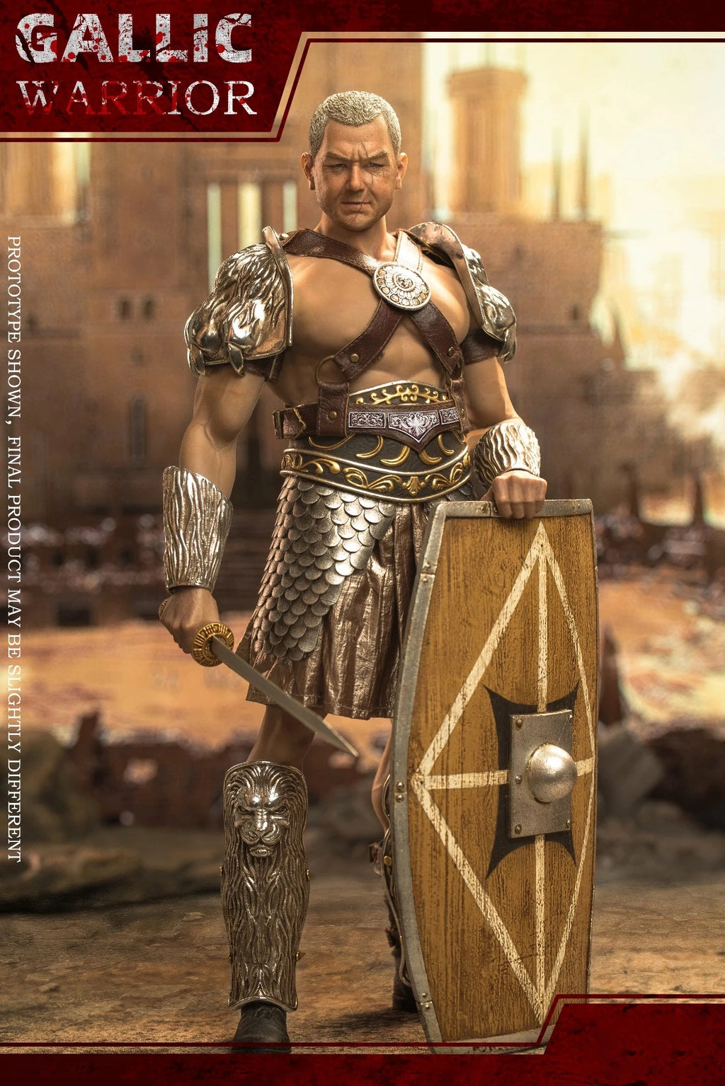 HHMODEL HAOYUTOYS HH18037 1/6 Scale Imperial Legion Hunting Ground Fighter Gaul Warrior Action Figure Set for Collectors