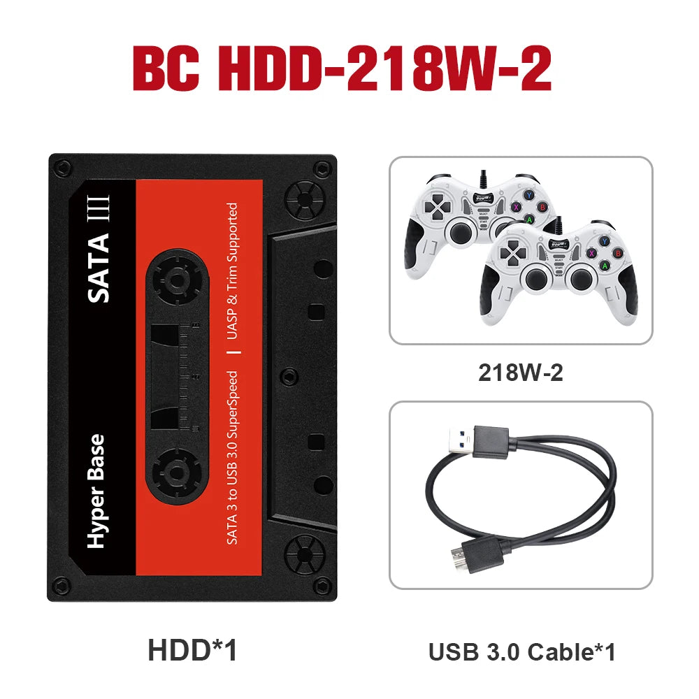 Batocera 500GB/2TB Retro Game Console With 52000+Games Gaming HDD For PS3/PS2/Wii/Sega Saturn/N64/NDS/SNES/MAME for Windows PC