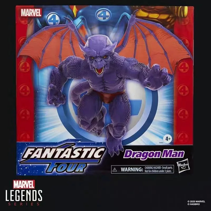 Original Hasbro Marvel Legends Series Fantastic Four Dragon Man Anime Figure Collection Toys