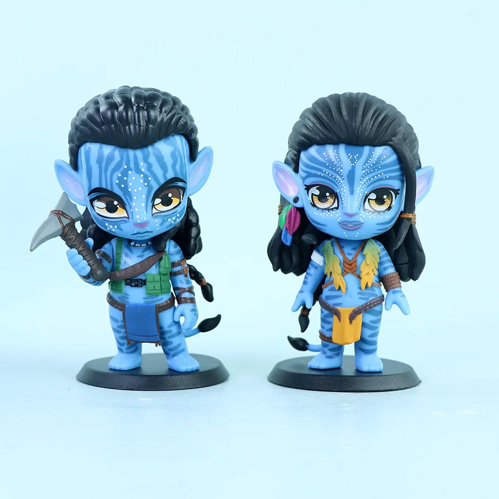 2026 Popular New Q-version Avatar Water Road Figurine Trendy Cartoon Doll Car Figurine PVC Model Toy Blind Box Figurine