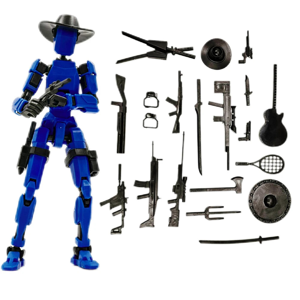 3D-gedruckte Death/Swordsman Dummy 13 Actionfiguren, mehrgelenkige, bewegliche Lucky 13 Actionfigur, Nova 13 Actionfigur als Geschenk