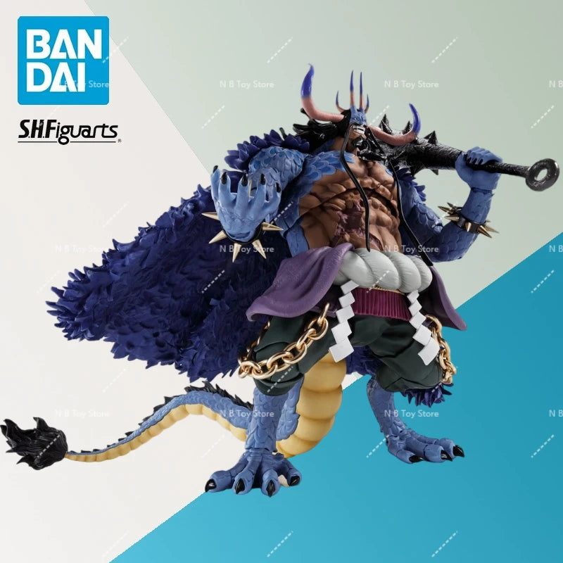 In Stock Original Bandai S.H.Figuarts Shf Kaido De Las Beasts Form of Human Beast Kaidou Anime Collection of Action Figure Toys