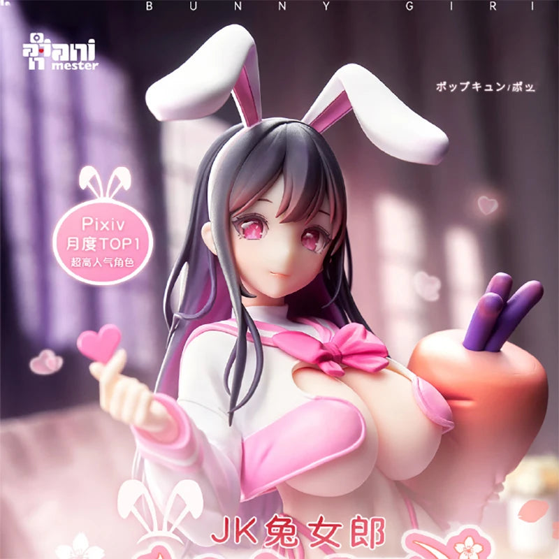 Genuine Original AniMester JK Bunny Girl Uno Sakura Love Injection 1/6  Action Figure PVC 29CM Collectible Model  Ornament Gift