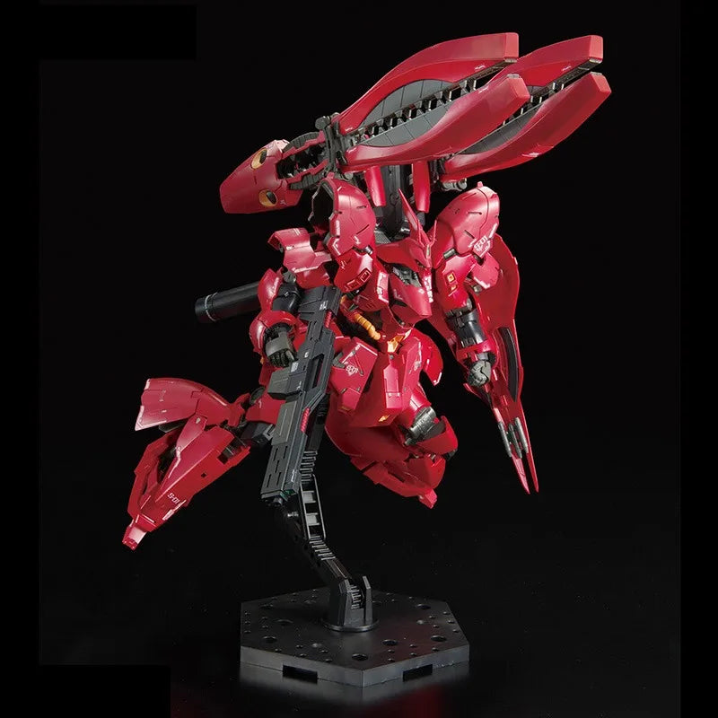 Bandai Genuine MSN-04FF SAZABI RG GUNDAM SIDE-F Anime Action Figure Robot Periphery Assembly Model Toys Ornaments Gift Children
