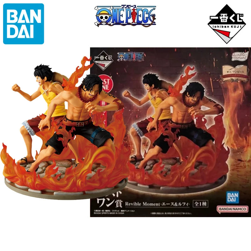 BANDAI Original Ichiban Kuji One Piece Anime Luffy Sabo Ace Bonney Kuma Robin Saul Action Figure Toys Gifts Model