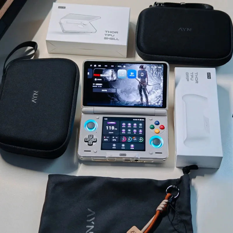 Ayn Thor Max Base Gaming Palm Wireless Bluetooth game console Simulator Accessories Dual Screen Oled Portable Palm Skyline