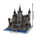 MOC Anime Series Gotham City Arkham Asylum Hospital Building Blocks Model Arkham Asylum Hospital Prison Bricks Toys Kids Gifts