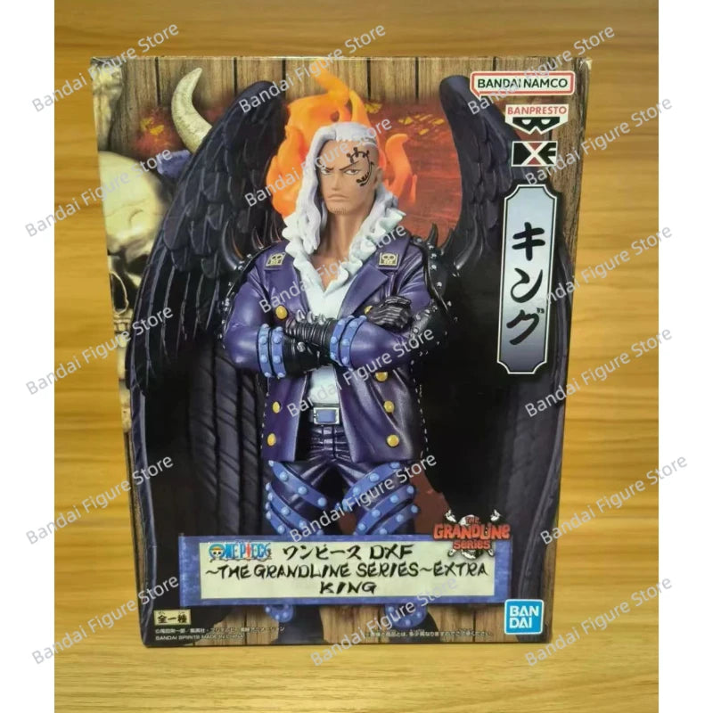 In Stock Bandai BANPRESTO DXF The Grandline Series Extra One Piece KING Anime Action Figure Toy Gift Model Collection Hobby