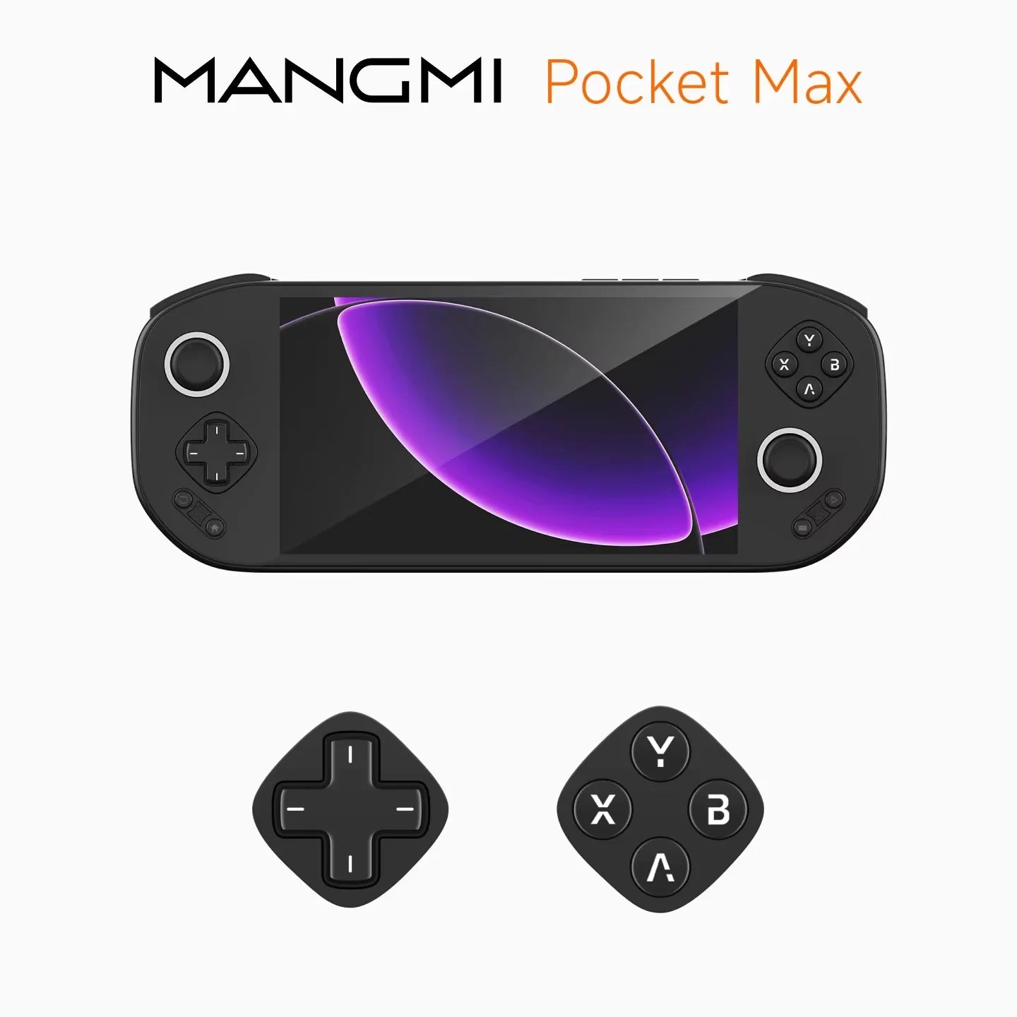 MANGMI Pocket Max Handheld Gaming Console TMR Joysticks Hall Triggers Android 13 8+128GB with 7" 144Hz AMOLED Screen Wifi6+BT5.1