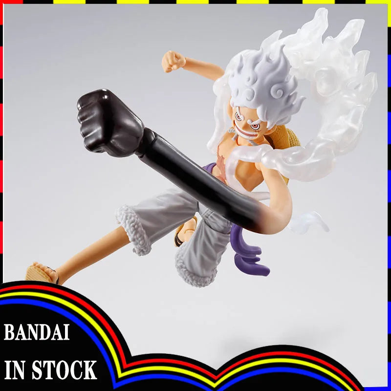 Original Bandai Sh Figuarts SHF ONE PIECE Monkey.D.Luffy Gear5 Future Island Egghead Action Figures Anime Model Toys Collection