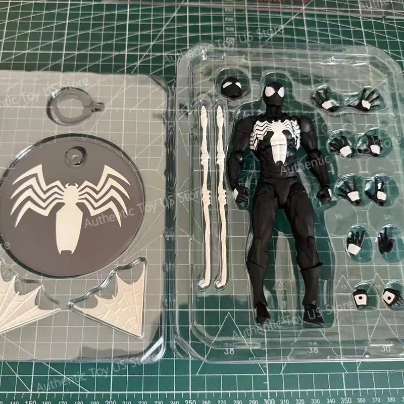In Stock Mess Toys Spider Man Symbiote Spiderman Messtoys Black Suit Neighbor Scarlet Spider Anime Action Figure Gifts Toys
