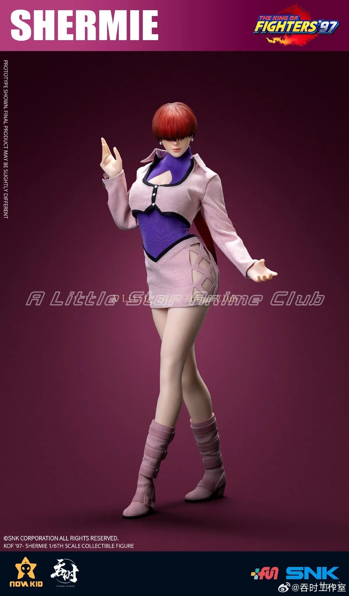 In Stock Original Tunshi Studio THE KING OF FIGHTERS '97 Shermie 1/6 Action Figure Model Figure Toy
