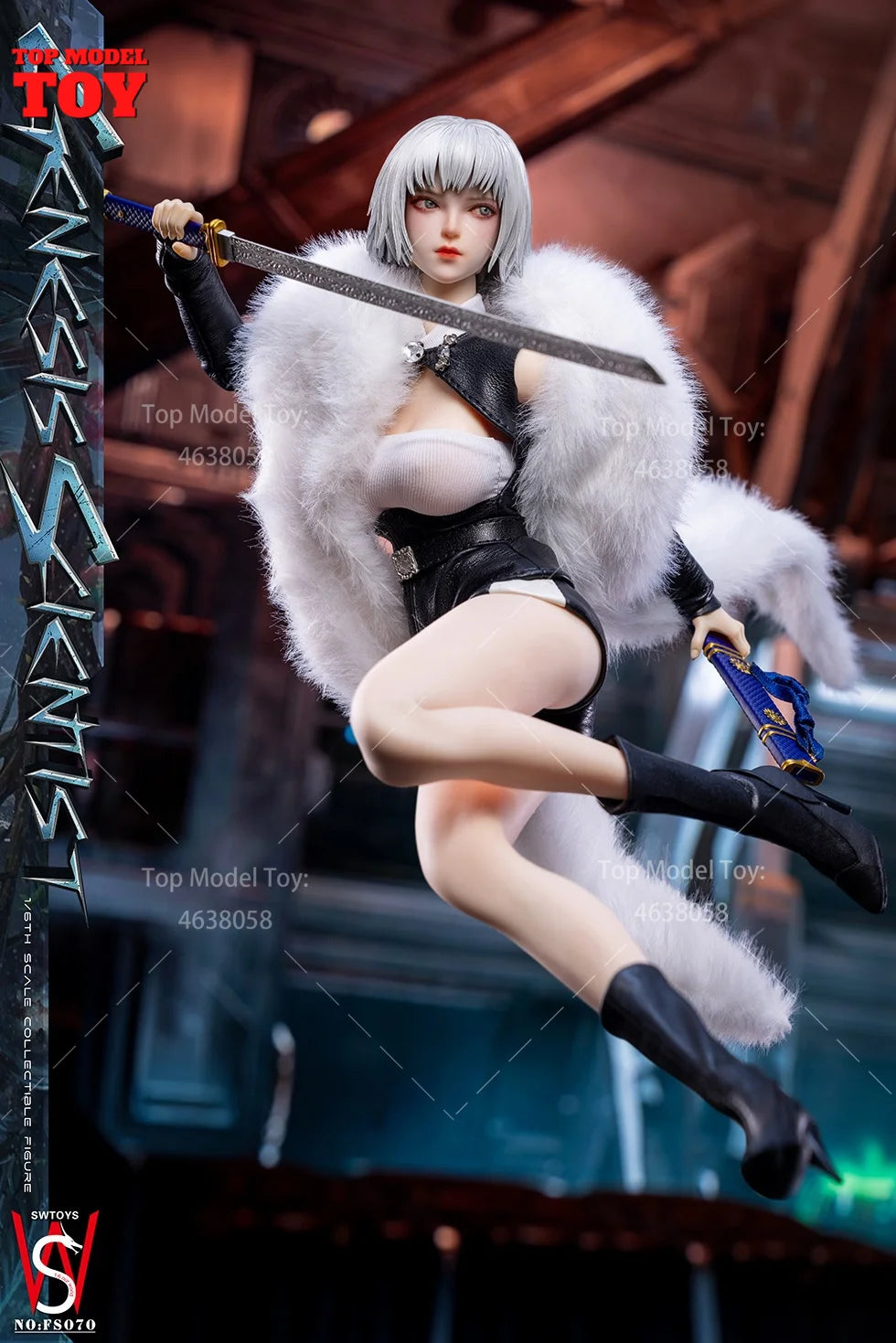 SWTOYS FS070 1/6 Scale Female Scientist Movable Eyes Silicone Steel Body Model Full Set 12'' Soldier Figure Dolls for Collection