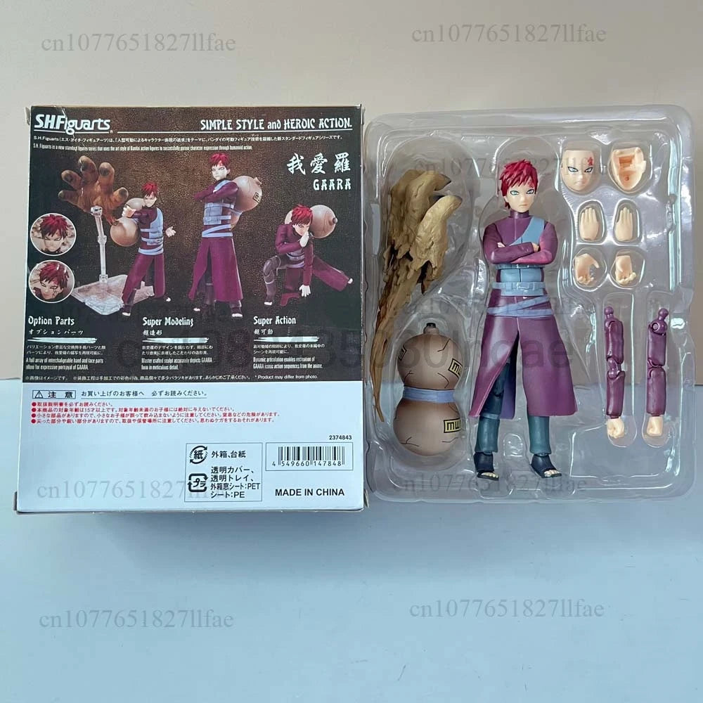 S.H.Figuarts Naruto Figure 15cm Shippuden Gaara SHF Collection Action Figure Model Toys I Love Luo Joint Movable Doll Room Decor