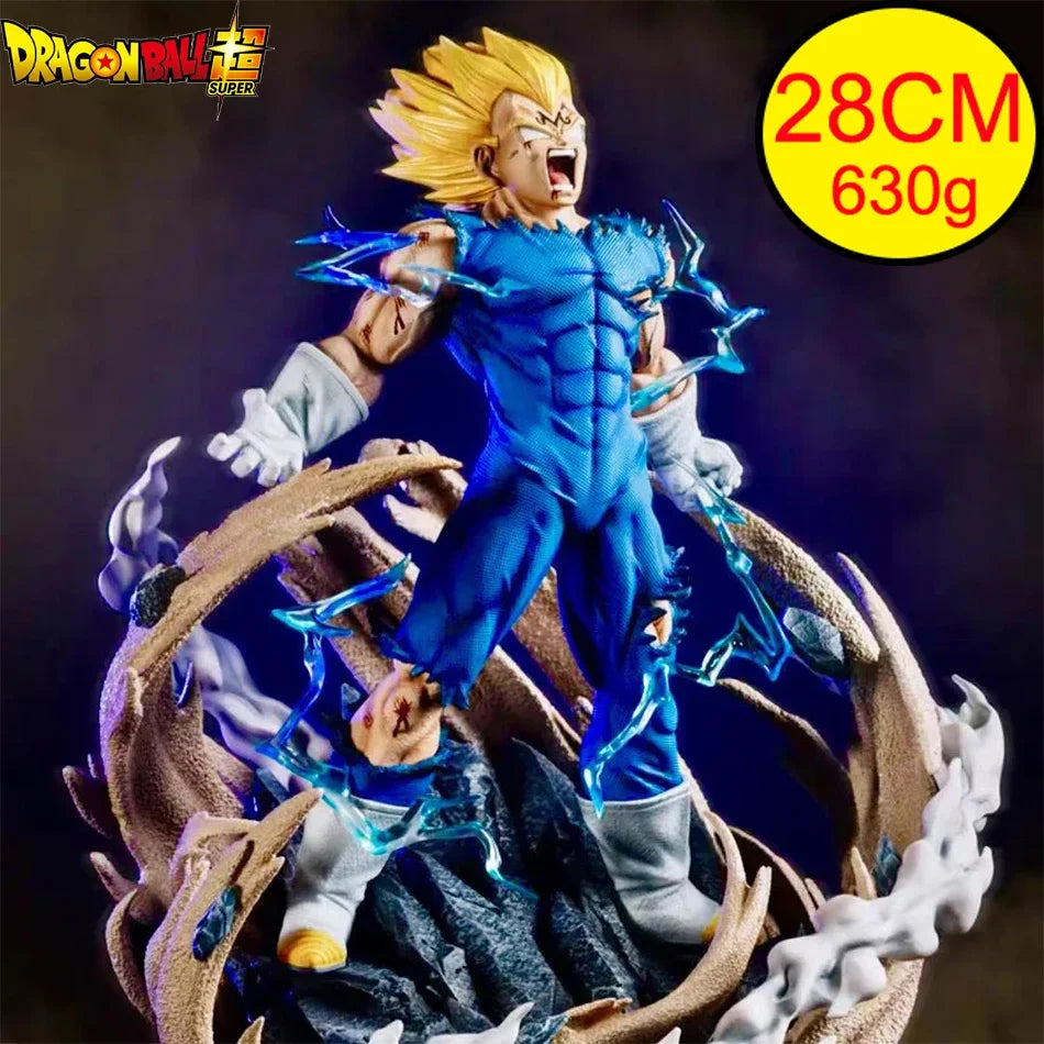 HOT 28cm Dragon Ball Z GK Figure MAXIMATIC The Vegeta Super Saiyan Son Majin Vegeta Self-Destuct Vegeta Figure Toys Model Gift