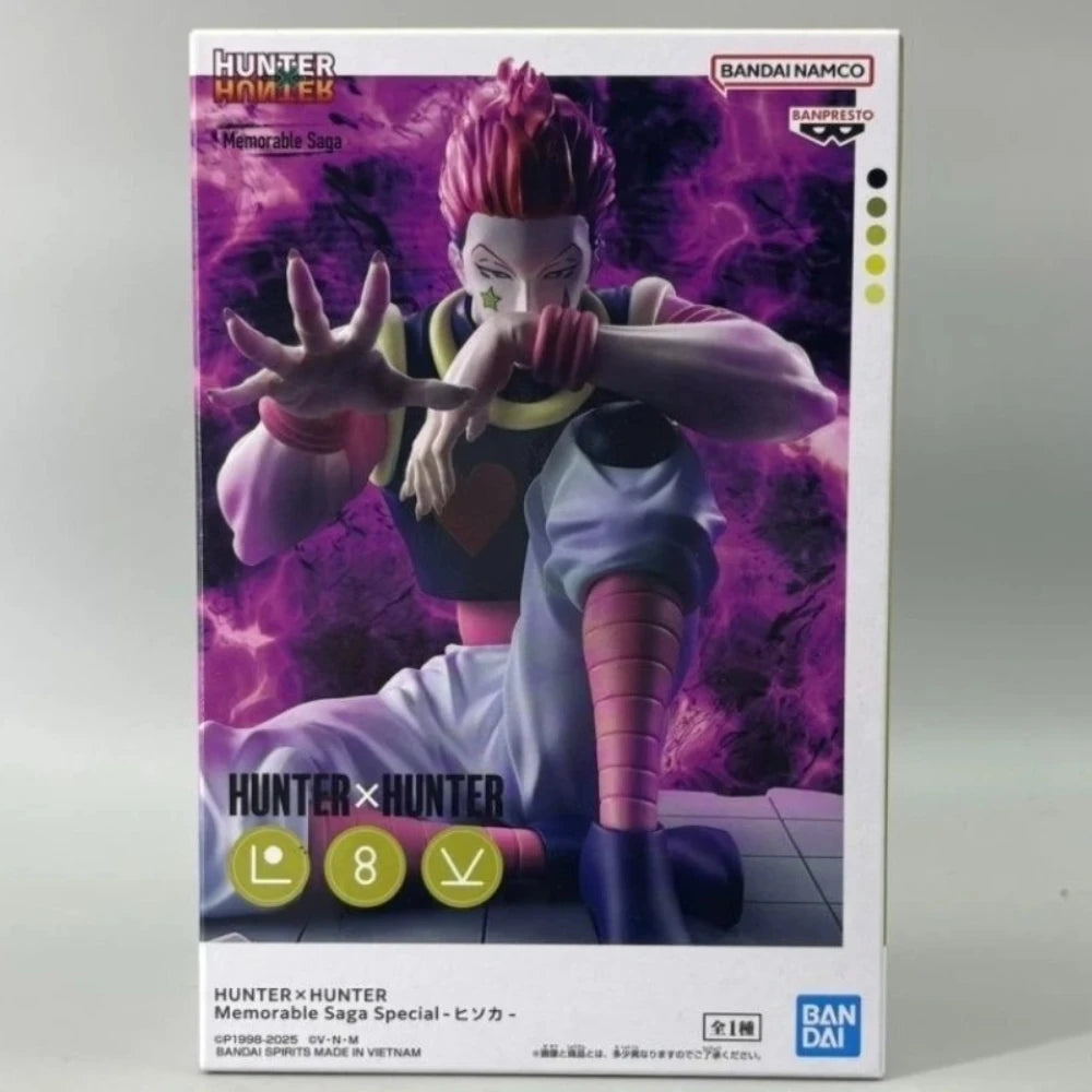In Stock Bandai Original Genuine Banpresto Anime HUNTER×HUNTER Memorable Saga Special Hisoka 9cm Model Toy Figures Birthday Gift