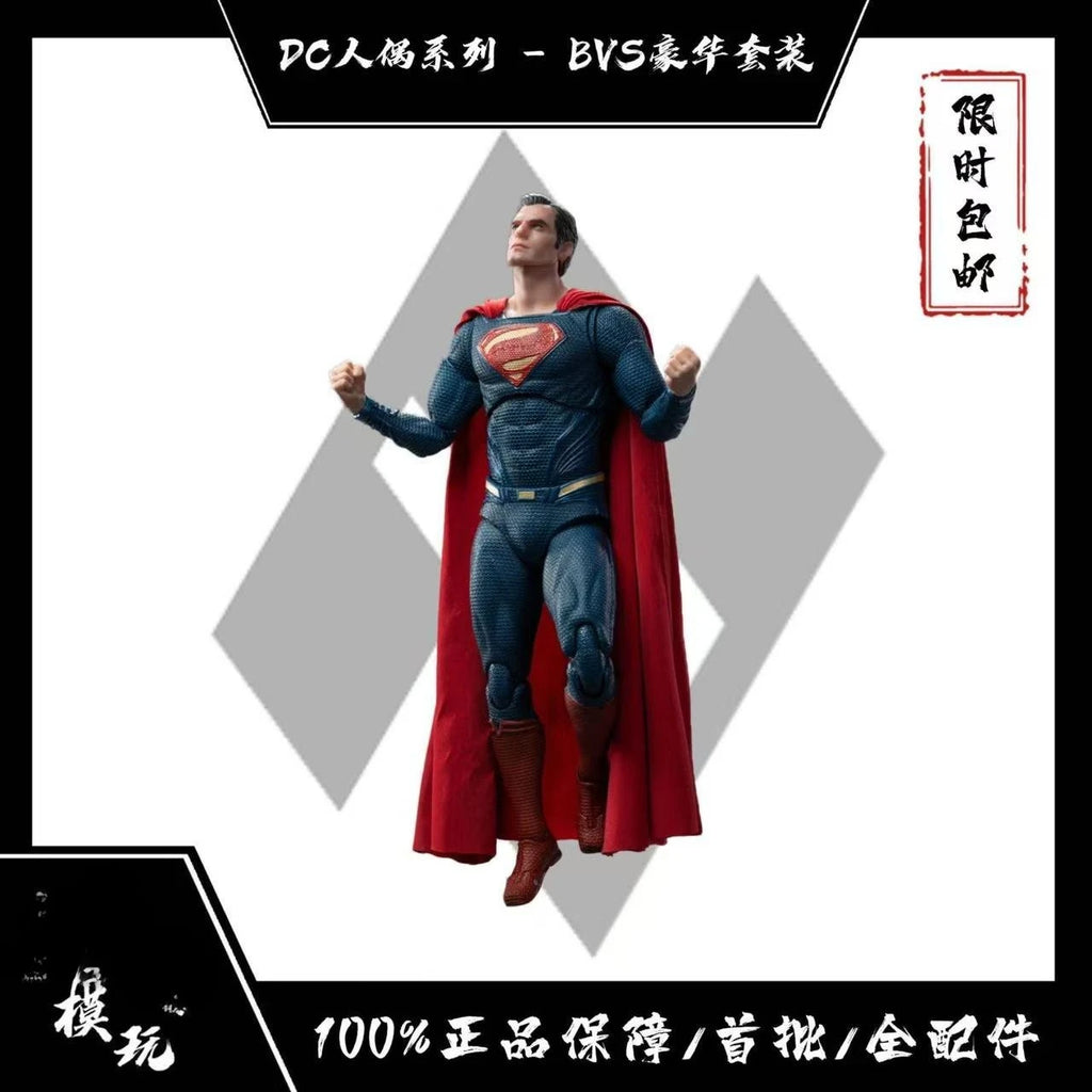 NEW Fondjoy BVS Figure Set Armored Batman Battle Damaged Superman Action Figures 1/9 Batman v Superman：Dawn of Justice DC Toy
