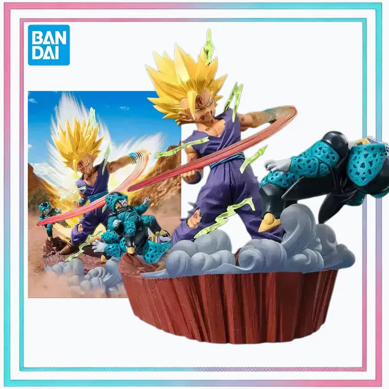 Bandai Original Figuarts Zero Dragon Ball Z Cell Arc Super Saiyan 2 Gohan Anime Action Figure Model Toy Gift