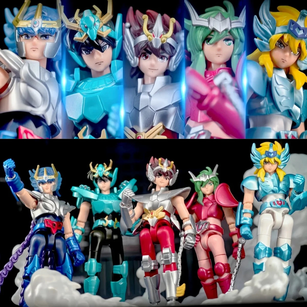 Blokees Saint Seiya Galaxy Version 0102 Anime Toys Seiya Shiryu Hyoga Shun Ikki Model Collectibles Toys Gifts