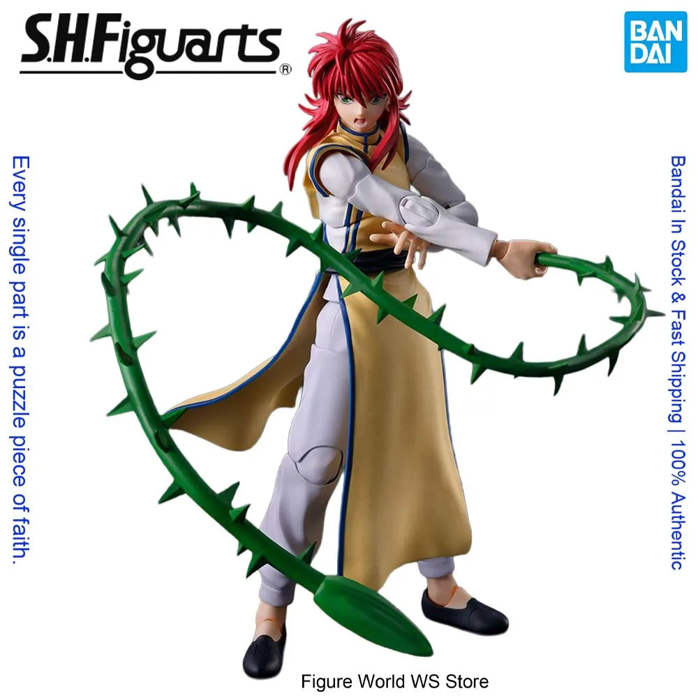 BANDAI  S.H.Figuarts Yu Yu Hakusho Kurama Original Action Figure Collectible Model Gift Authentic  Figure Model