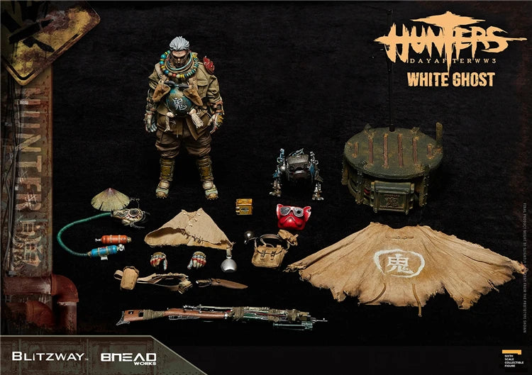 In Stock Blitzway BW-UMS 11801 HUNTERS Day After WW lll White Ghost 1/6 Male Soldier 12'' Action Figure Full Set  Model Toy