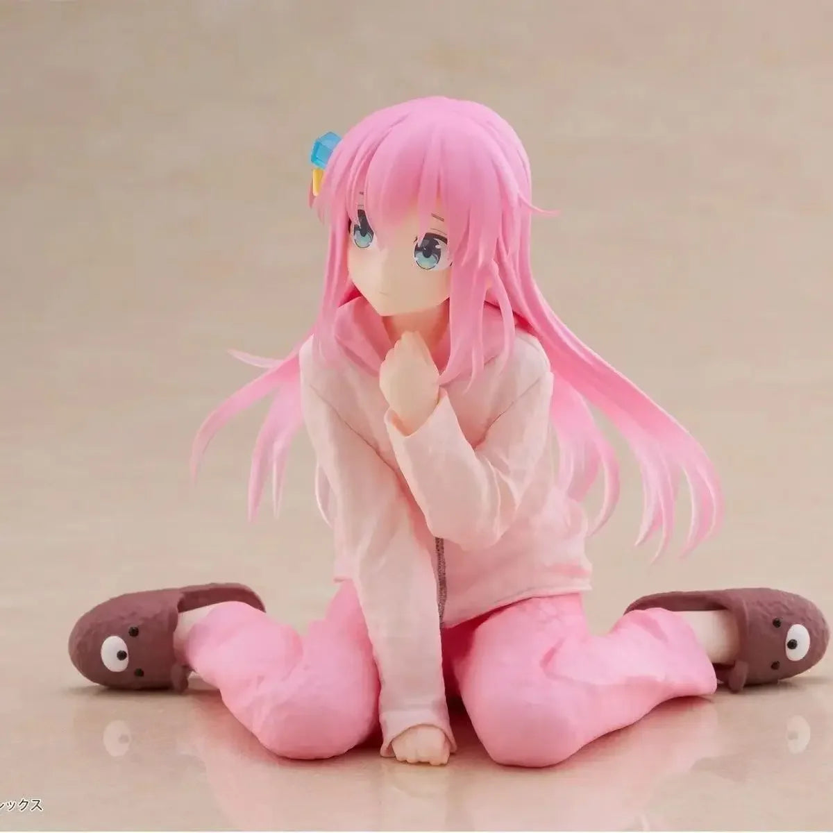 BOCCHI THE ROCK! Anime Gotoh Hitori Figures Sitting Guitar Gotoh Hitori Doll Action Figure Collect Model PVC Toys for Children