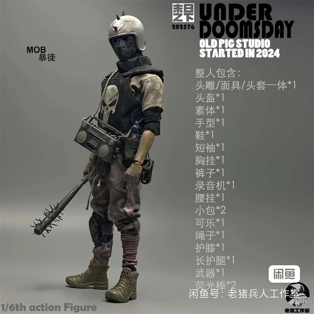 For Sale 1/6 Man Soldier Zombie Walking Series The Last of Gunge Style Full Set Toys Action Figure Collectable