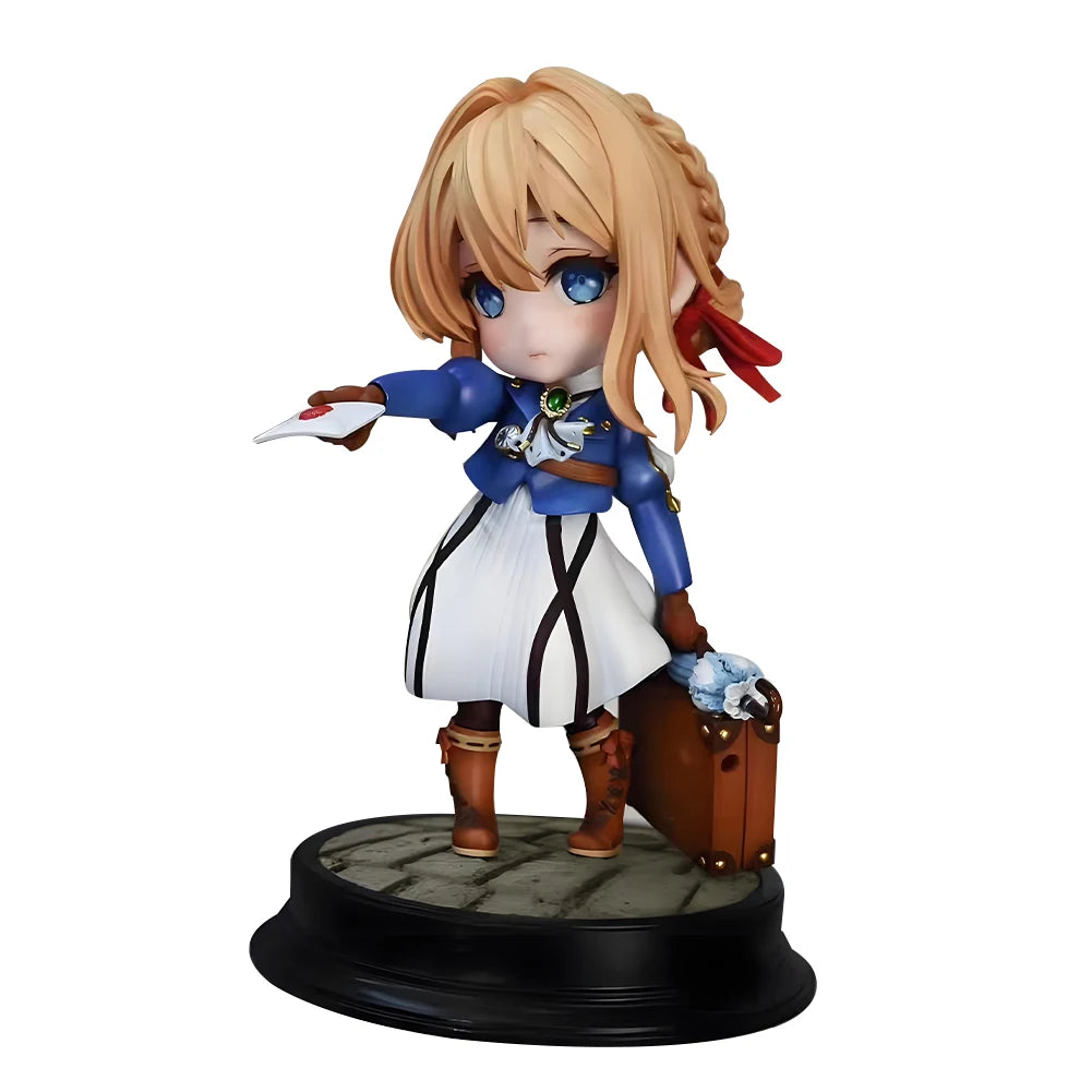Anime Girl figure Violet Evergarden Action Figure Model Cute Q-version Violet figurine Statue Collectible Desktop Decora Gifts