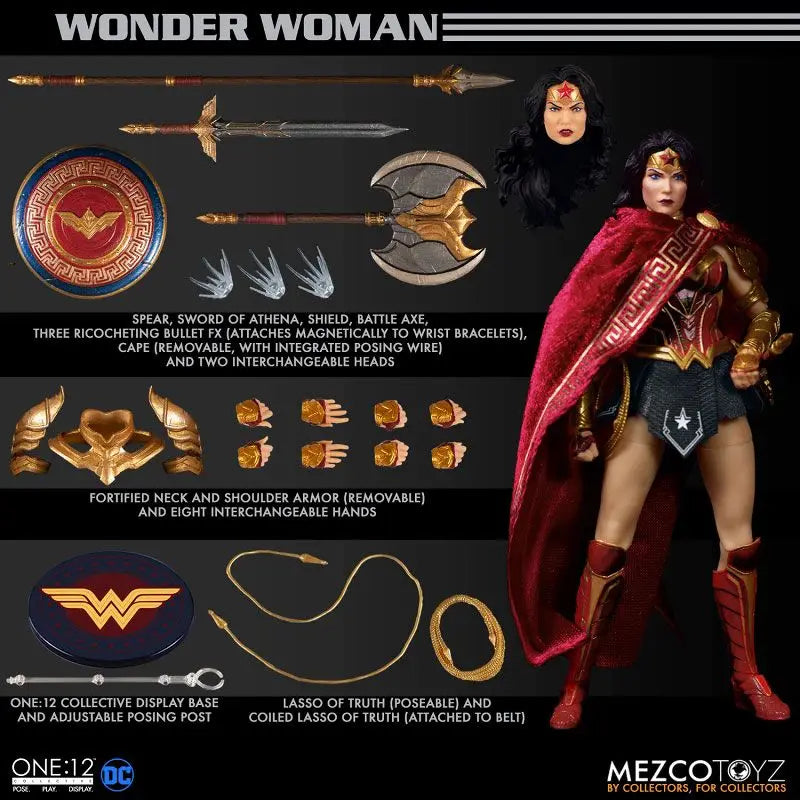 In Stock Mezco Original ONE:12 Collective Modern Wonder Woman Comics Action Figure Collectible Model Toy
