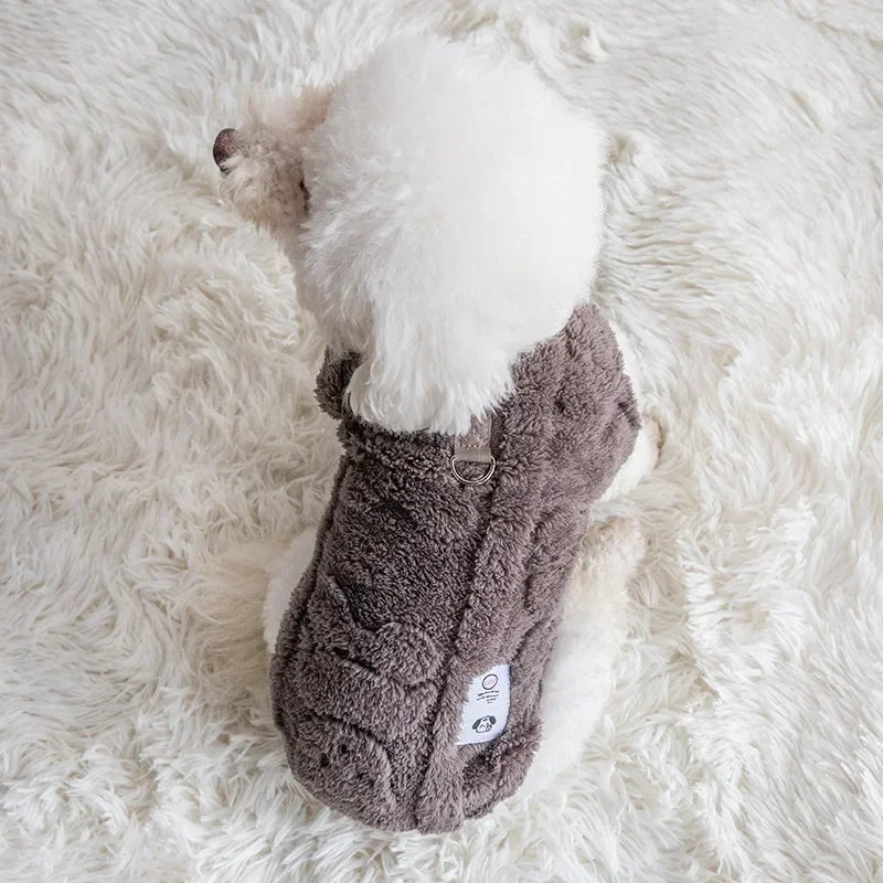Weiche Fleece-Hundekleidung, warmer Winterpullover für Welpen und Kätzchen, Haustierkleidung für kleine Hunde, Chihuahua, Bulldogge, Bekleidungspullover für Hunde