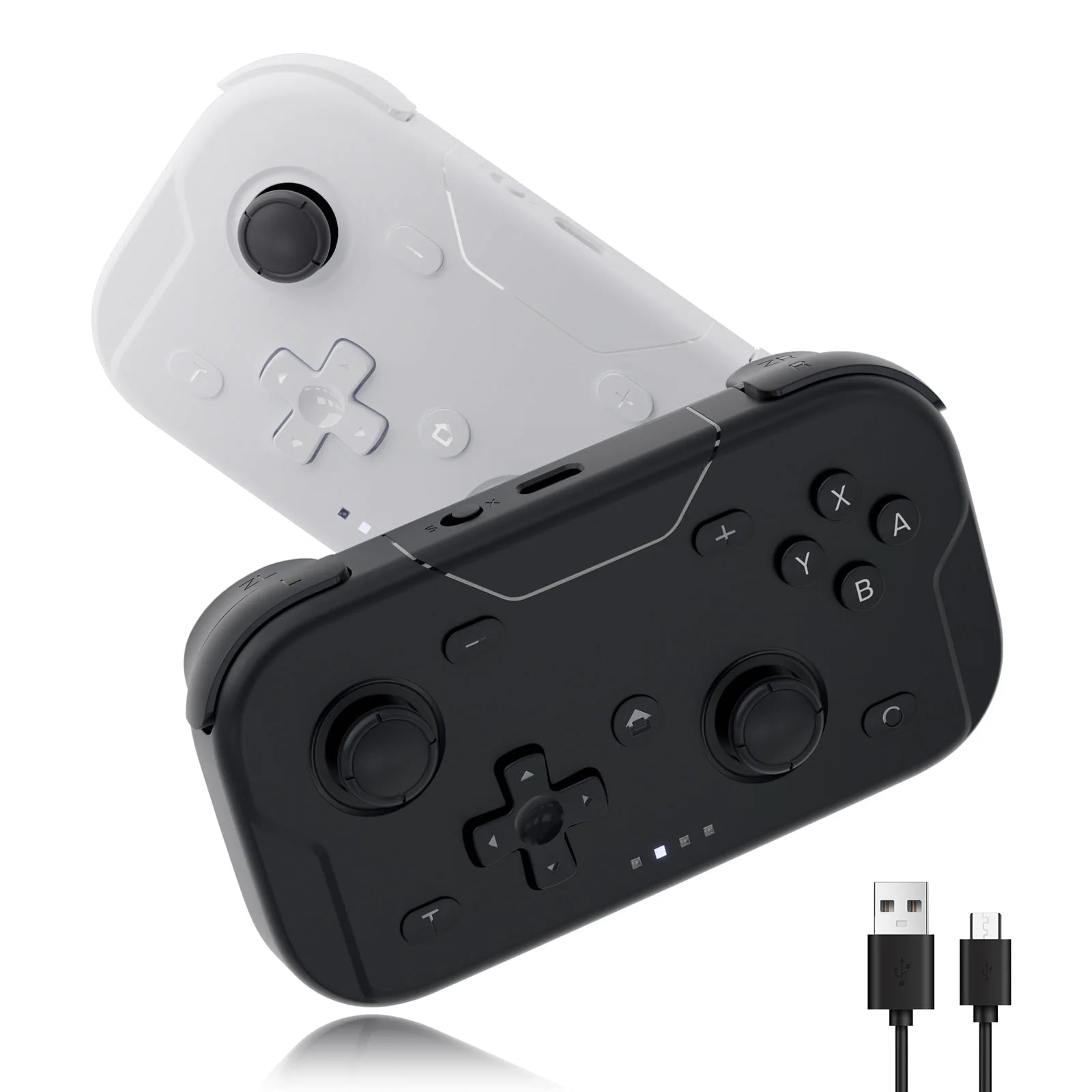 AceGamer Kabelloser Taschen-Controller für Switch/Switch2/Android/iOS/PC/Steamdeck Bluetooth-Gamepad mit 6-Achsen-Gyroskop-Joystick