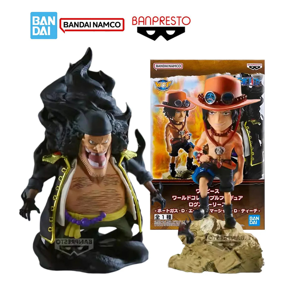 Bandai Banpresto One Piece Original Modellbausatz WCF Log Stories Portgas·D·Ace vs. Marshall·D·Teach Actionfiguren Modell Jungen Spielzeug
