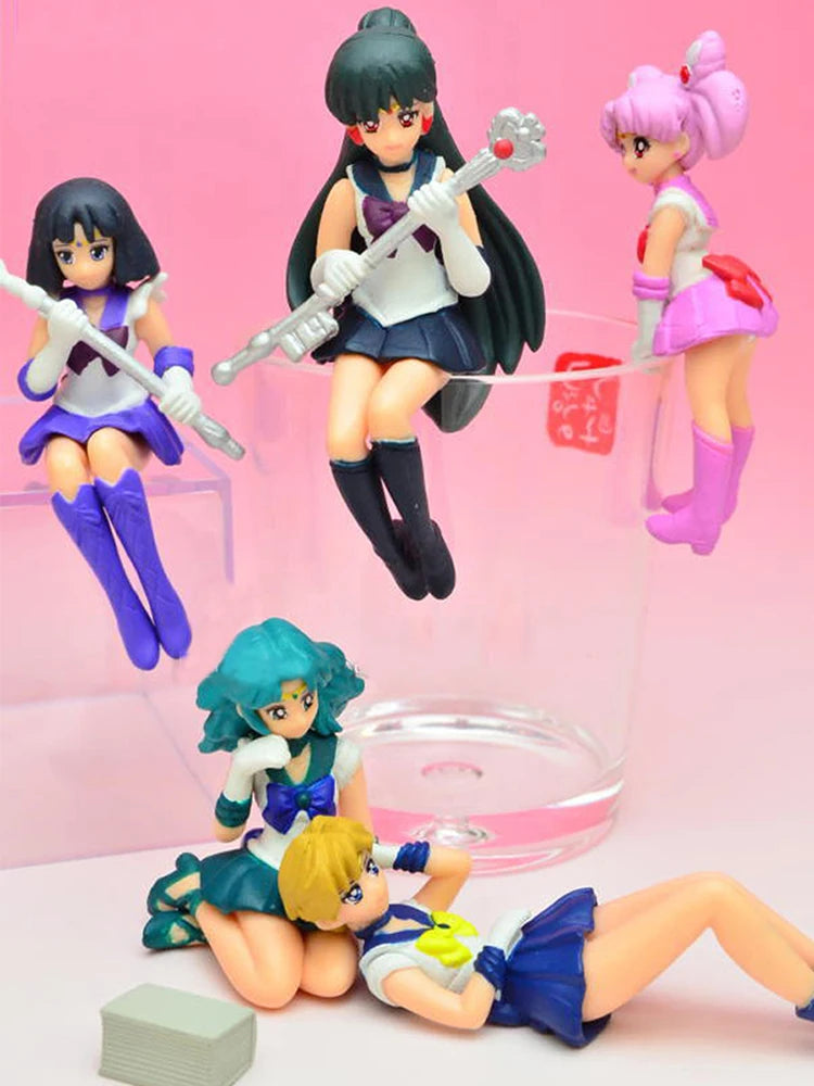 Anime-Figur Gacha Sailor Jupiter Kapselspielzeug Sailor Moon Merkur Mars Meiou Setsuna Anhänger Spielzeug Figuren Kindergeschenke
