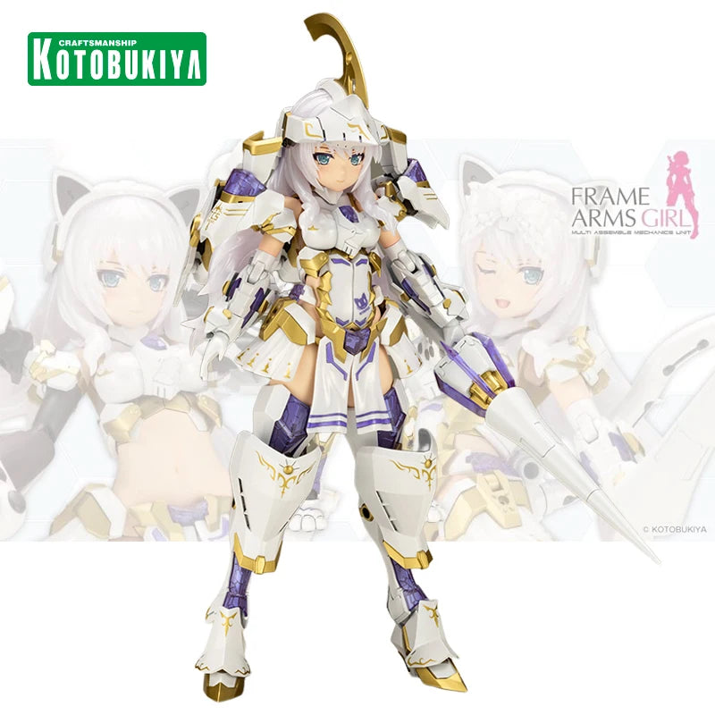 Genuine Kotobukiya FRAME ARMS GIRL FG171 Durga I Cat Armor Original Action Figure Collectible Model Statuette Doll Ornament Gift