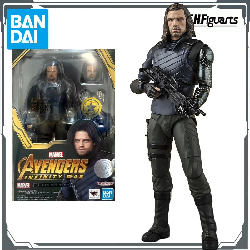 BANDAI Original S.H.Figuarts Avengers:Infinity War Falcon & Winter Soldier America Anime Action Figures Toys for Boys Christmas