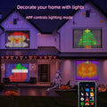 Smart Curtain Lights Bluetooth App Control RGB LED String Waterproof Fairy Light USB DIY Text Pattern Display Party Room Decor