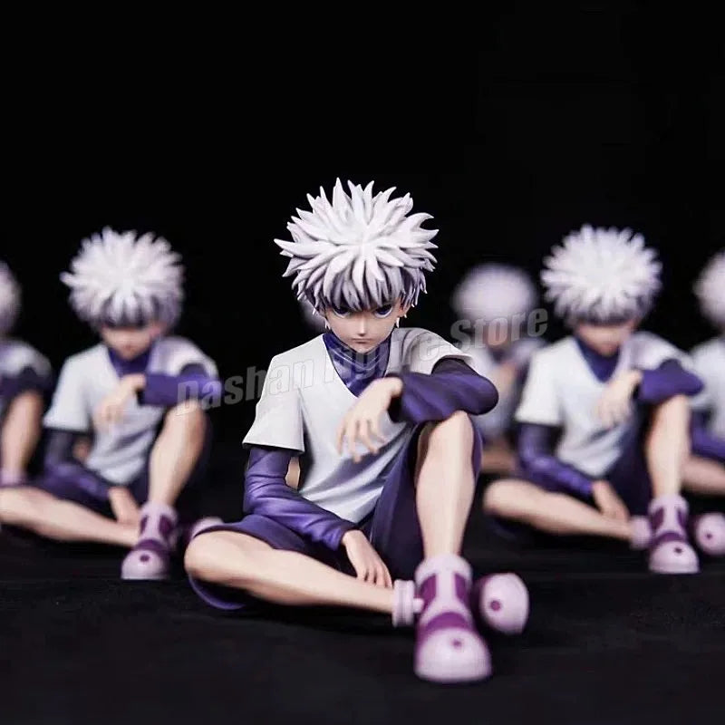 PG Hunter×Hunter GON FREECSS Killua Zoldyck екшън фигурка Noodle Stopper Аниме Killua фигурка статуя кола орнаменти PVC модели играчки