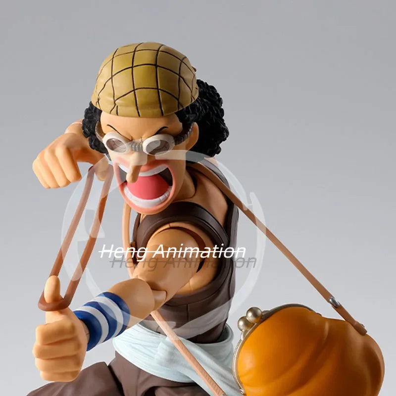 In Stock BANDAI Original Box S.H.Figuarts USOPP LUFFY Dracule Mihawk SHF Action Figure Model Toy Gift for Kid Foam Box Packaging