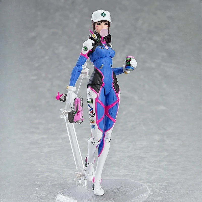 Max Original Figma Series《Overwatch: D.Va》Anime Action Figure Assembly Model Toys Collectible Model Ornaments Gifts for Children