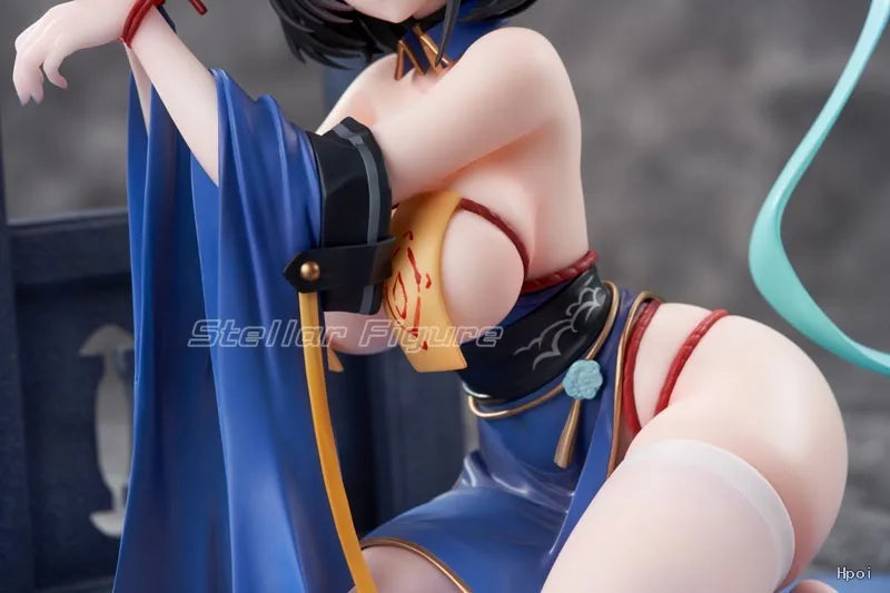 【SF】In Stock AniGame AmiAmi Azur Lane Huajia Happy Festive Zombie Night 1/6 Scale Figures Model Collection Gift