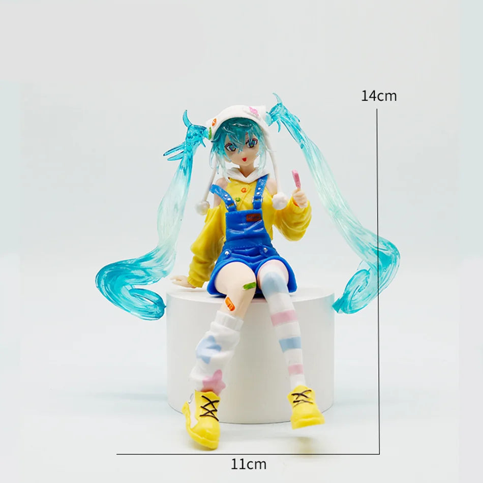 New Hatsune Miku Lollipop Series Figure Anime Peripheral Collectible Models Decorative Decorations Children Kawaii Gift