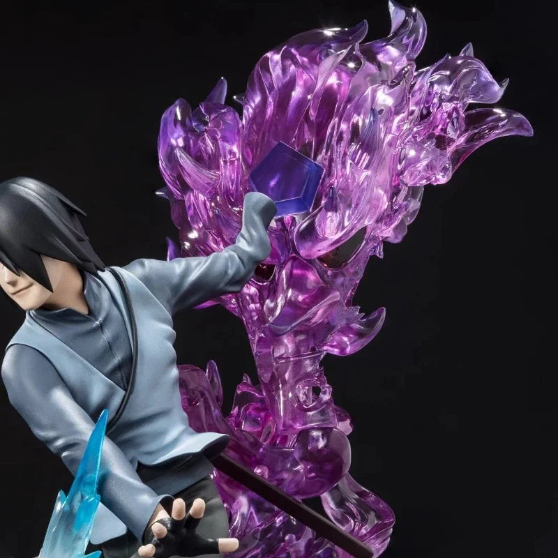 Bandai Original NARUTO Anime Figur Figuarts Zero Uchiha Sasuke Trammels Actionfigur Spielzeug für Kinder Geschenk Sammlermodell