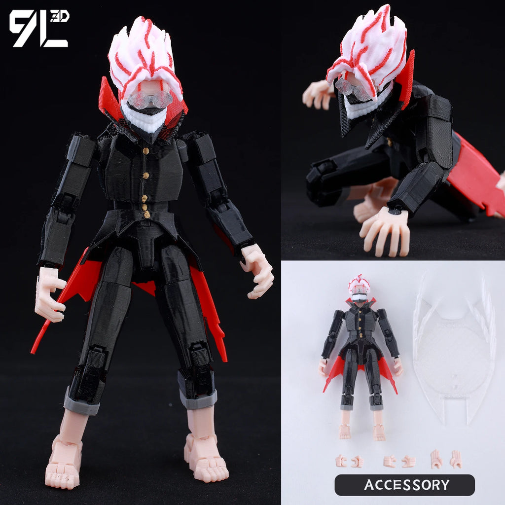 9L3D Lucky13 The Walking Dead Multi Jointed Anime Figure Collectible Full Body Movable Robot Cool Anime Figure for Birthday Gift