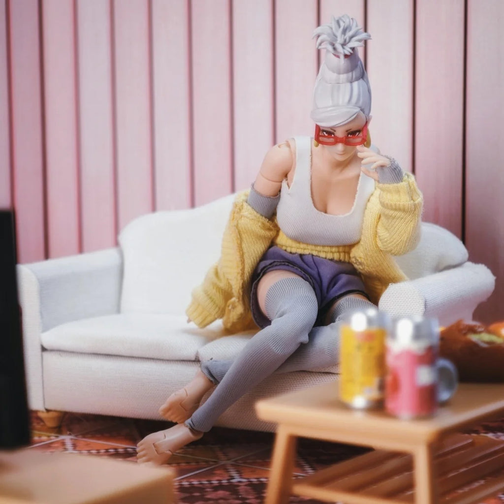 Dan Da Dan Shf Anime NEW Handmade Ayase Hoshiko Sports suit set sweater Built In Iron Wire Is Suitable for 1/12 blank body Toys