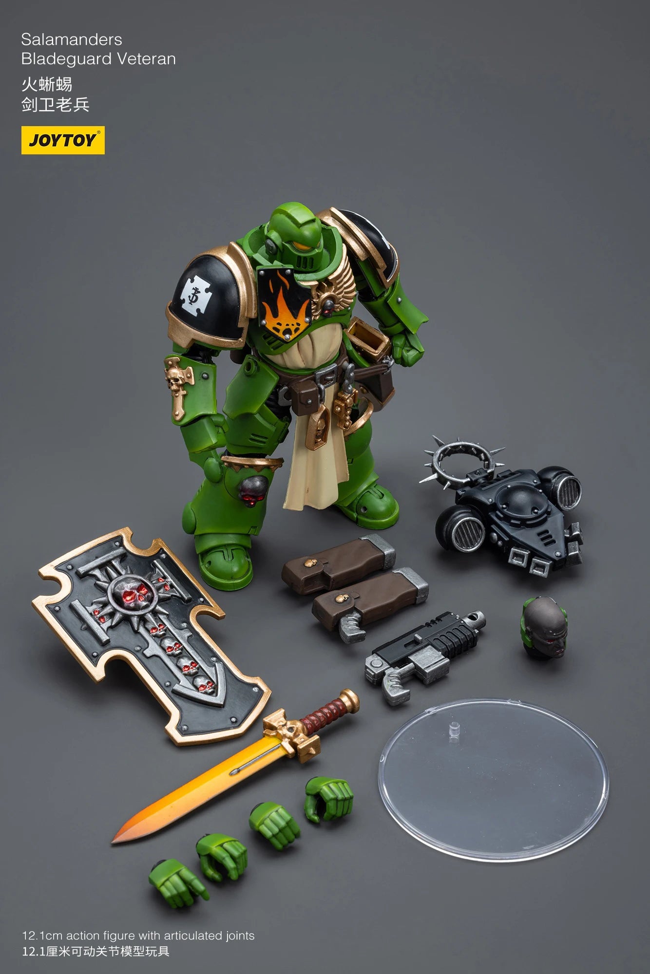 JOYTOY 40K 1/18 Bladeguard Veteran Action Figure Dark Angels Salamanders Figurine Model Gift for Collection