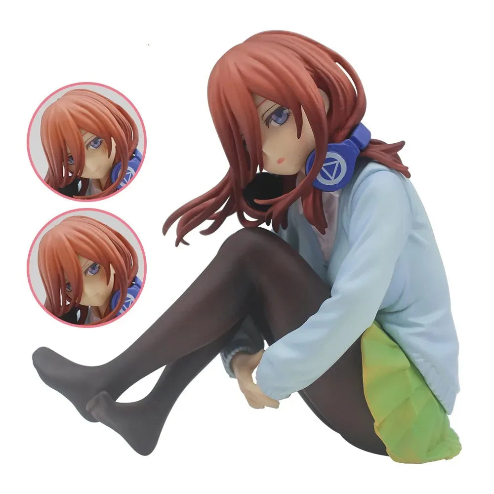 Anime The Quintessential Quintuplets Miku Nakano 1/8 Scale PVC Action Figure Anime Figure Model Toys Collection Doll Gift