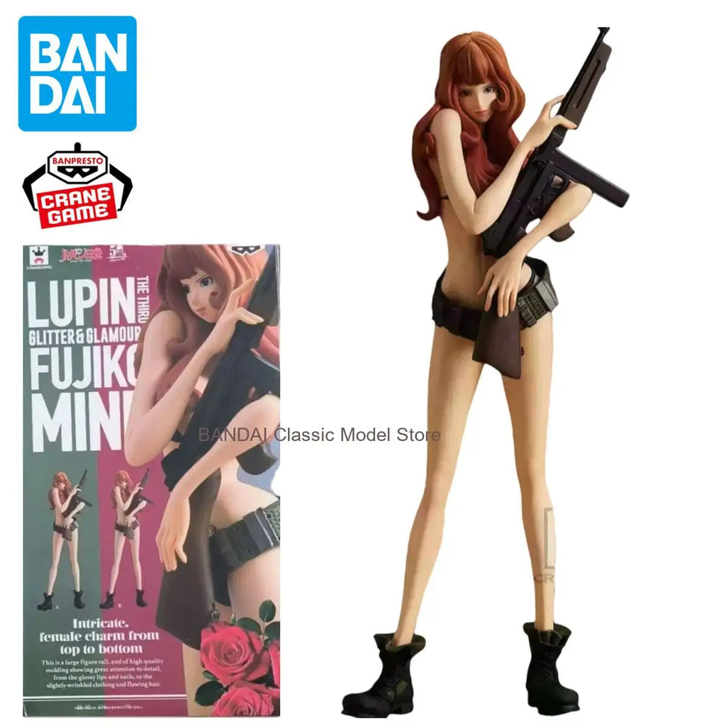 In Stock Bandai Original Banpresto Rupan Sansei Mine Fujiko Action Figure Model Doll Brand New Boxed Anime Characters Garage