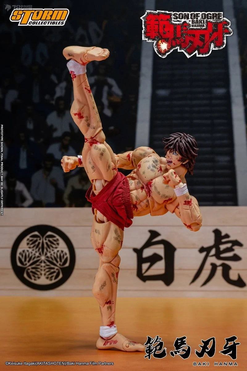 【In Stock】Storm Collectibles Hanma Baki Super-movable Model Injured BAKI Boy 1/12 Model Collect Limited Version of The Venue