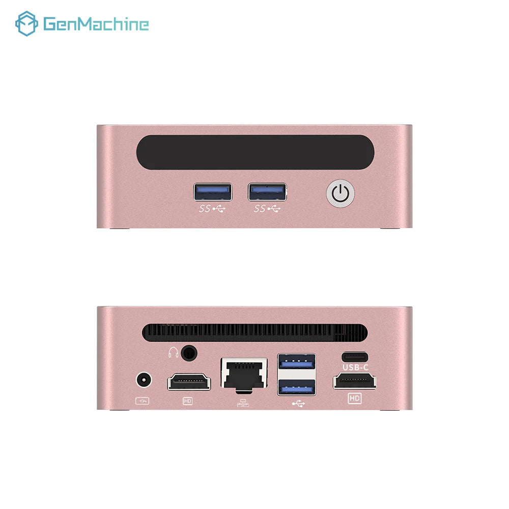 GenMachine Mini-PC AMD Ryzen 5600H 5700U 5800H 5800U ES Windows 11 Ryzen DDR4 WiFi6 Gaming-PC DIY-Gaming-Computer
